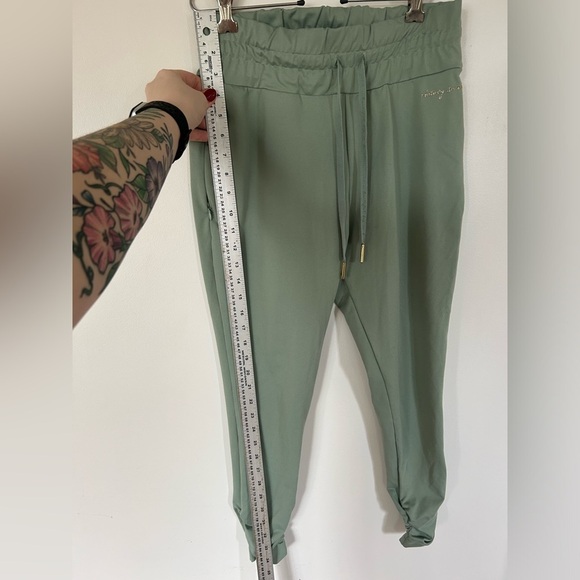 Gymshark Whitney Simmons Jogger Pants Women Size S Fitted Ruched Moss Green​ - Picture 9 of 13